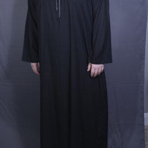 ES Men's Thobe/Jubba/Long Shirt - Black Color - Classic Look