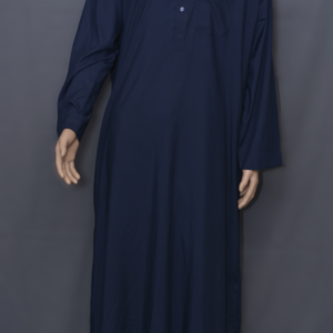 ES Men's Thobe/Jubba/Long Shirt - - Navy Blue Color - Classic Look