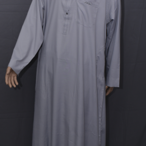 ES Men's Thobe/Jubba/Long Shirt - Gray Color - Classic Look