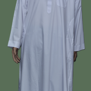 ES Men's Thobe/Jubba/Long Shirt - White Color - Classic Look