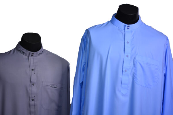 ES Men's Thobe/Jubba/Long Shirt - Baby Blue - Classic Look